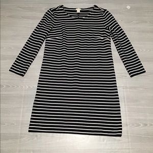 .J Crew navy & white striped dress. XXS